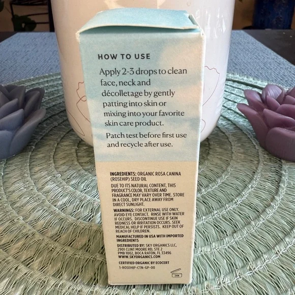 Organic Rosehip Oil - Rejuvenating Glow Oil โ Sky Organics, 1 fl oz - Picture 6 of 15